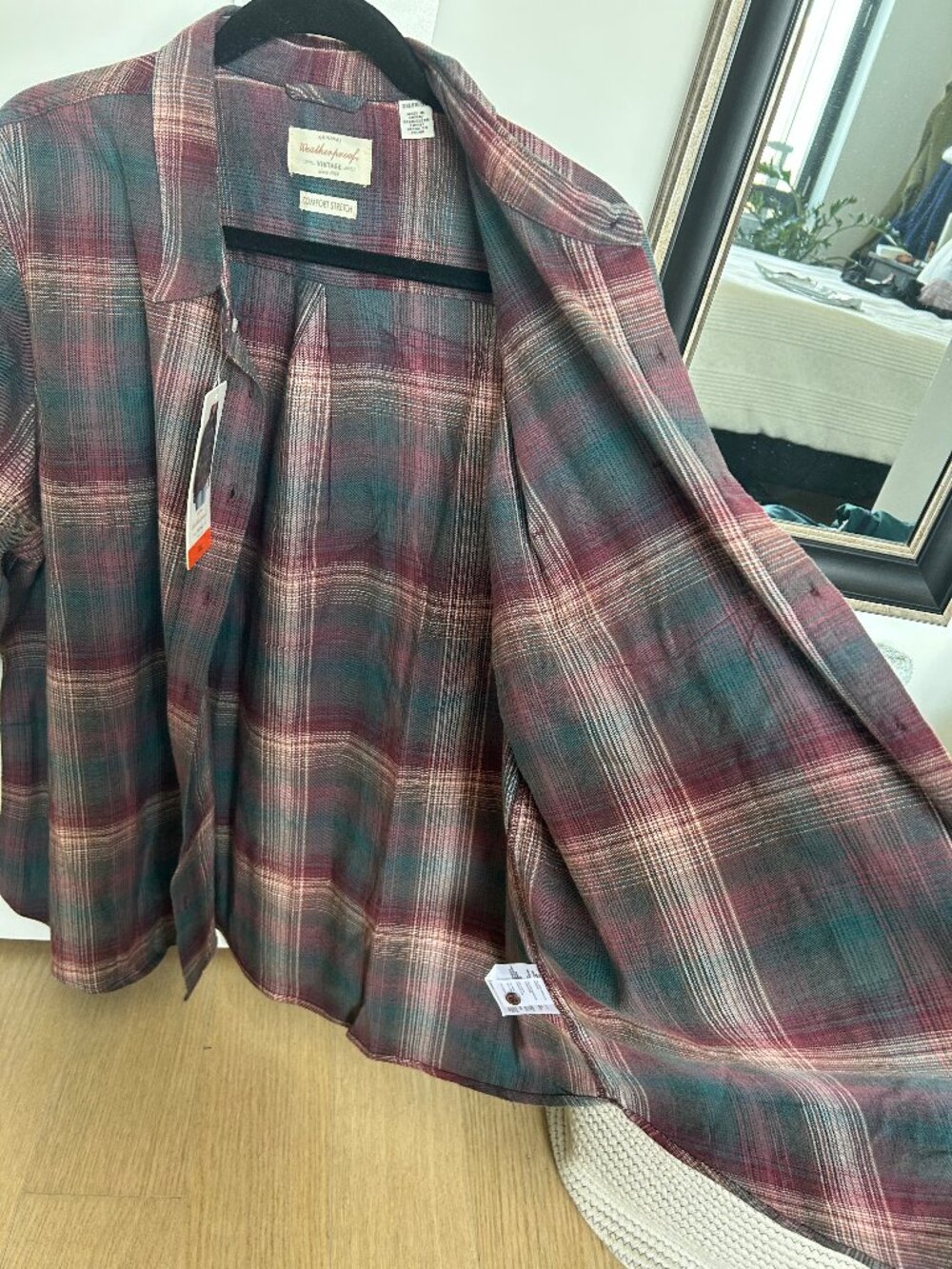 NWT Women's Weatherproof Vintage Flannel Shirt, size XXL - Picture 3 of 9